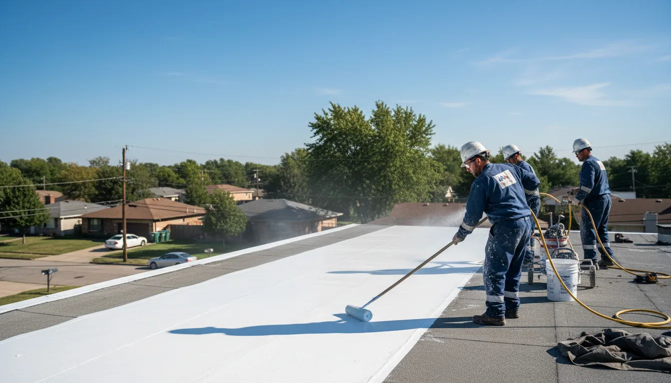 Commercial roof coating in Henrietta, MO near me
